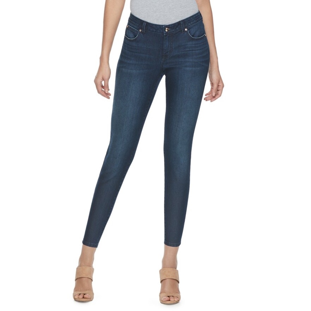 Women's Jennifer Lopez Midrise Skinny Ankle Jeans